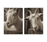 Passport Holder Travel Wallet Passport Cover Watercolor Flowers Printed Leather Passport Holder Covers Case for Travel, Documents, Travel Gifts, White Goat, 20.3x13.8cm