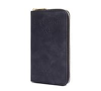 Passport Holder Wallet for Men & Women, RFID Blocking Travel Wallet, Passport Holder Card Slots Document Organizer Wrist Strap (Black)