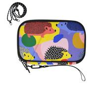 Passport Holder Wallet for travel Jungle Porcupine Pebbles Multicolor