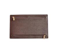 Passport Holder Wallet - Vintage Soft PU Leather Travel Organiser with 4 Zips, Blocking Passport Cover, Bag, Ticket Holder, Document Storage Case for Men Women Family, dunkelbraun, see