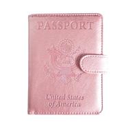Passport Holder with Vaccine Card Slot, Travel Wallet, pink, Modern