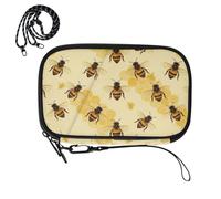Passport Holders for travel Honey Yellow Honeycomb Bee
