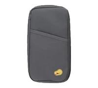 Passport ID Holder Wallets,Lightweight Travel Wallet,Large Capacity Card Holder Purse - Family Holiday Wallet Case for Men&Women - Securely Holds Tickets,ID Cards,Credit Cards,and Currency (Grey)