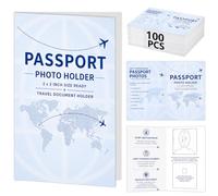 Passport Photo Holder Folders Passport Photo Folder with Compartment 100PCS