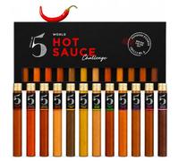 Passport Piccanté Hot Sauce Gift Set with 12 Mini Sauces, World Flavors