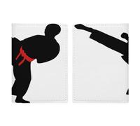 Passport Protective Cover, Karate Boy Changeable Belt Color Print Passport Cover Travel Document Protector Travel Passport Wallet Passport Sleeve, style, 20.3x13.8cm