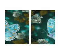 Passport Protective Cover, Light Blue Butterfly Print Passport Cover Travel Document Protector Travel Passport Wallet Passport Sleeve, style, 20.3x13.8cm