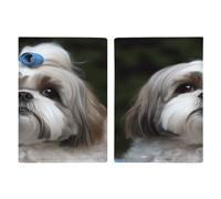 Passport Protective Cover, Shih Tzu Dog Print Passport Cover Passport Case Stylish Passport Cover Multifunctional Passport Holder, style, 20.3x13.8cm