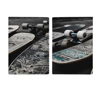 Passport Protective Cover, Skate Boards Print Passport Cover Passport Case Stylish Passport Cover Multifunctional Passport Holder, style, 20.3x13.8cm