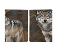 Passport Protective Cover, Wild Wild Gray Wolf Print Passport Cover Passport Case Stylish Passport Cover Multifunctional Passport Holder, style, 20.3x13.8cm