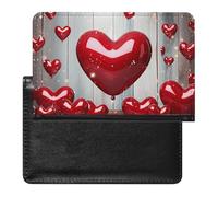 Passport Protector, Red Love Heart Printed Passport Protector,durable Passport Protector,travel Passport Protector, black, One Size, Contemporary