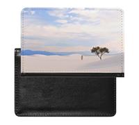 Passport Protector, Romantic White Sand Landscape Printed Passport Protector,durable Passport Protector,travel Passport Protector, black, One Size, Contemporary
