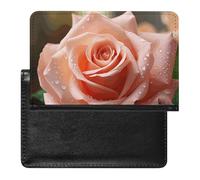 Passport Protector, Rose Flower Printed Passport Protector,durable Passport Protector,travel Passport Protector, black, One Size, Contemporary