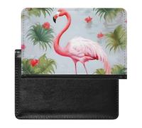 Passport Protector, White Flamingo Printed Passport Protector,durable Passport Protector,travel Passport Protector, black, One Size, Contemporary