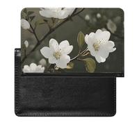 Passport Protector, White Flowers Spring Printed Passport Protector,durable Passport Protector,travel Passport Protector, black, One Size, Contemporary
