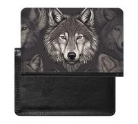 Passport Protector, Wolf Head Pattern Print Travel Passport Holder Passport Case Passport Sleeve Passport Cover with Pockets, style, One Size, Minimalist