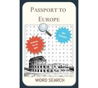 Passport to Europe Word Search Puzzle Book: Word Searches with Easy to Read Print about European History, Culture, Landmarks and More | 6x9 inches, ... Gift for Vacations, Holidays and Free Times