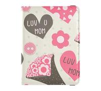 Passport Vaccine Card Sleeve for Girls Boys Women and Men,Travel Gift Mothers's Day Love You Mom, Multicolor, One Size, Casual