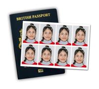 Passport Visa and ID Photos, 8 Printed Photos, UK size 35mm x 45mm, UK Digital copies, EU, Driving License, Adult and Baby Passport Photos, Online Applications