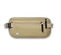 Passport Wallet RFID Blocking Slim Anti Theft Holder Travel Unisex Adjustable Waist Money Belt with Secure Zipper, khaki, Khaki