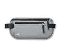 Passport Wallet RFID Blocking Slim Anti Theft Holder Travel Unisex Adjustable Waist Money Belt with Secure Zipper, light gray, Light Gray