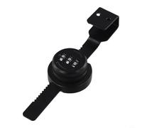 Password-Activated Sliding Glass Cabinet Door Lock with Serrated Locking and Drill-Free Mounting System (Black)