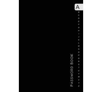 Password Book: A5 Medium Password Notebook Organizer with Alphabetical Tabs Printed | Minimal Design Black