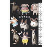 Password Book "Cute Dogs": A5 Format | With Alphabetical Tabs A-Z