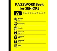 Password Book for SENIORS: Large print for SENIORS and the IMPAIRED VISION with alphabetic tabs .