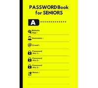 Password Book For Seniors: Small password log book and internet password organizer size 4x6
