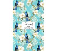 Password Book Hummingbird: Small Pocket Size Internet Address and Password Organizer Logbook With Alphabetical Tabs Cute Gift for Bird Lover Blue Theme