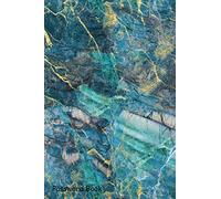 Password Book: Include Alphabetical Index With Blue Green Gold Marble Texture