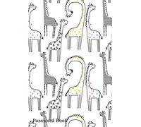 Password Book: Include Alphabetical Index With Hand Drawn Giraffe Pattern