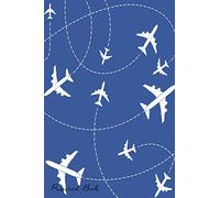 Password Book: Include Alphabetical Index With Plane Dashed Path Lines Background