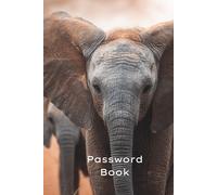 Password Book: Large Print Size, Baby Elephants Africa design, Internet Password Logbook, Account Password Book with alphabetical Tabs, Perfect for organising your login data