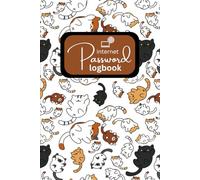 Password Book: lovely cat password book, log in, internet address & password logbook, Easy to use personal password keeper book: Suitable for home and office.