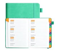 Password Book - Organizers with alphabetical tabs for website logins, account information, and contacts | Store credentials, email passwords, WiFi details, secure personal records, compact