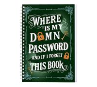 Password Book Paper, Intelligent Index Page Notebook, Lightweight Notebook with Intelligent Index Pages, Spiral Bound Password Manager, for Family, Home, Indoor, Office and Office