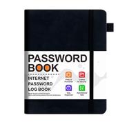 Password Book, Password Notebook, Password Management with Alphabetical Tabs for Websites, Small Password Notebook for Account Details, Sensitive Data and Website Logins