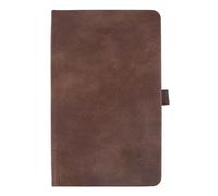 Password Book with Alphabetical Tabs - Dark Brown Vegan Leather - Pocket Size - Log in Organizer - Perfect Presents for Men Who Have Everything