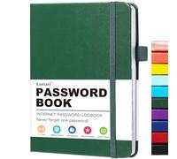 Password Book with Alphabetical Tabs - Internet Address & Password Keeper Logbook, Hardcover Password Notebook for Password Organization