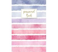 Password Book with Alphabetical tabs large print: password keeper logbook with alphabetized tabbed pages 6x9 / colorful stripes website email address ... log book and internet password organizer