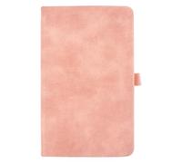 Password Book with Alphabetical Tabs - Pink Vegan Leather Pocket Size Notebook - Internet Address & Log in Organizer for Women