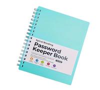 Password Book with Alphabetical Tabs Secure & Organized Notebook Keeper Portable Spirals Notebook Keeper with Alphabetical Tabs