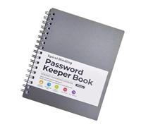 Password Book with Alphabetical Tabs Secure & Organized Notebook Password Keeper Book Portable Spirals Notebook Spirals Notebook Password Keeper Book Password Book with Alphabetical Tabs