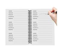 Password Books - Creative Illustrated Notebook, Durable Address and Password Memory, Compact, Portable Design, Easy Reference Layout, Reusable Pages for Secure Login Tracking
