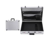 Password Box Tool Bag Document Portable Toolbox Hardware Tools File Boxes Complete Set Briefcase Suitcase Organizer Security(Large SliverSponge)
