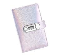 Password Cash Organiser Book with 50 Clear Pockets Portable Money Saving Book for Cash Bills Receipts and Vouchers Password Ledger