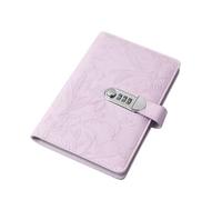 Password Certificate Deposit Organiser Leather Receipt Folder with Combination for Financial Document and Bill Password Reserves Certificate Planner