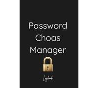 Password Chaos Manager | Premium Black & Gold Password Logbook with A-Z Tabs: Secure Blank Password Organizer for All Your Logins, Usernames & Notes | ... Gift for Home, Office & Family (Pocket size)